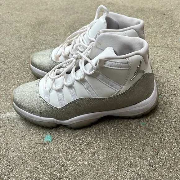 Nike Air Jordan 11 metallic Silver glitter - Picture 4 of 10